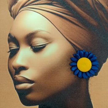 Σκουλαρίκι γυναικείο μακραμε